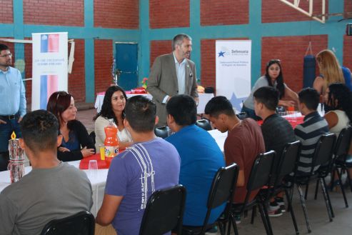 El Defensor Regional de Atacama, Raúl Palma Olivares, dialogó con los jóvenes internos del CIP CRC de Paipote.