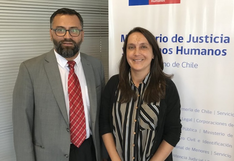 El Defensor Regional de Antofagasta, Ignacio Barrientos Pardo, visitó a la seremi de Justicia y Derechos Humanos; Paula García.