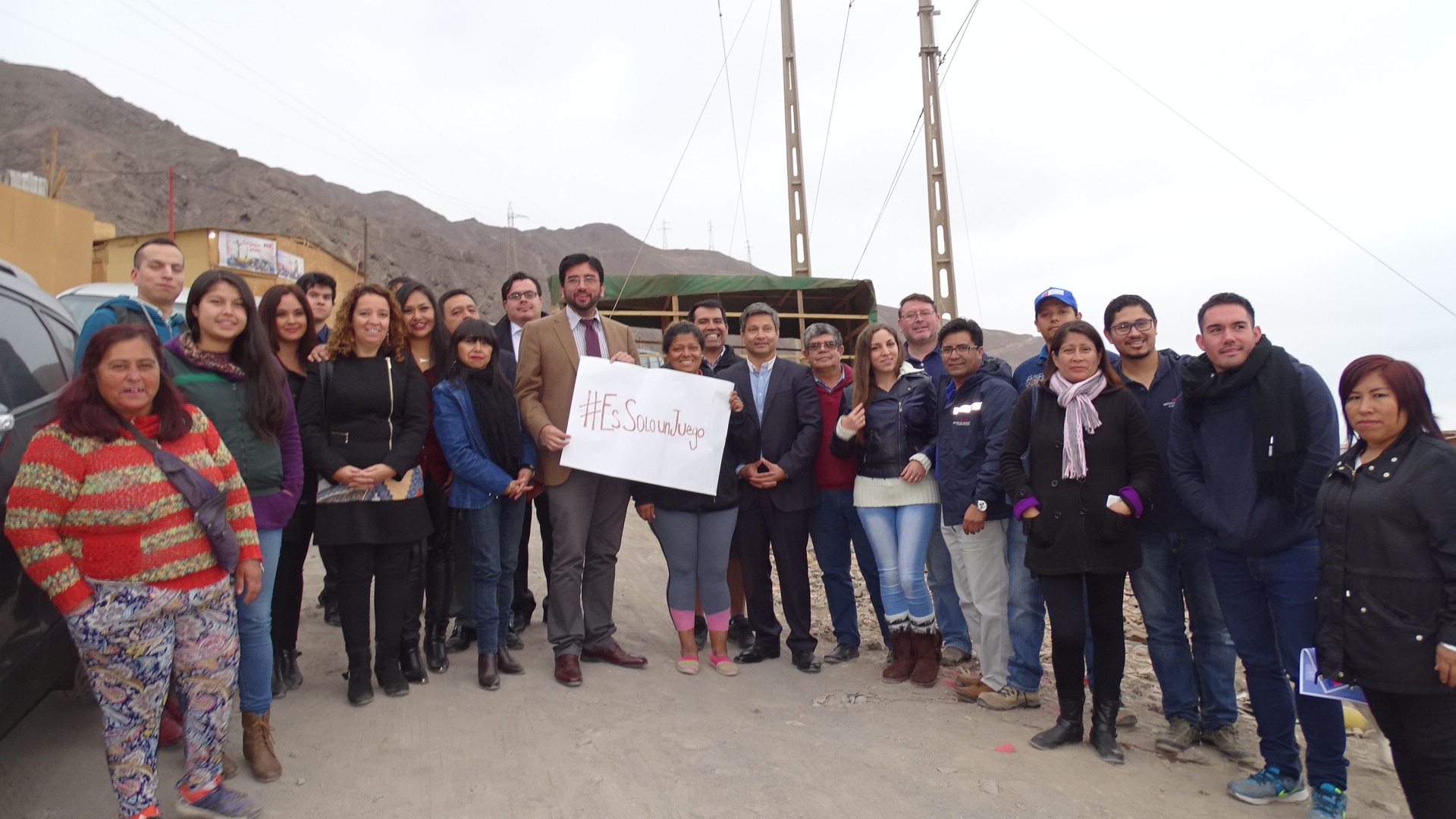 En el campamento América Unida apoyaron la iniciativa de la Mesa Intercultural de Antofagasta.