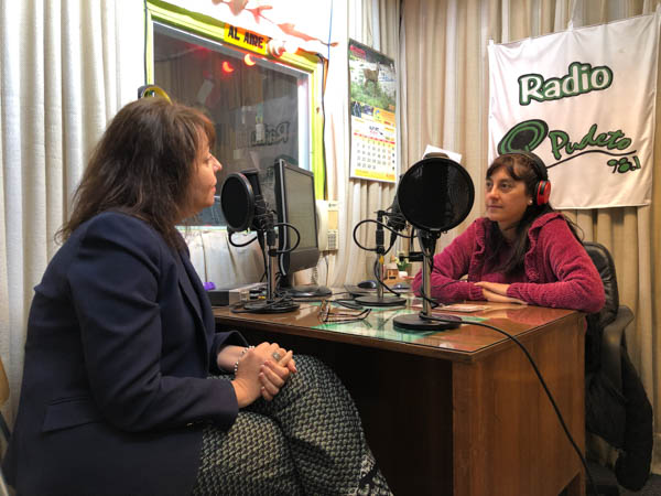 María Soledad Llorente fue entrevistada en Radio Pudeto de Ancud.