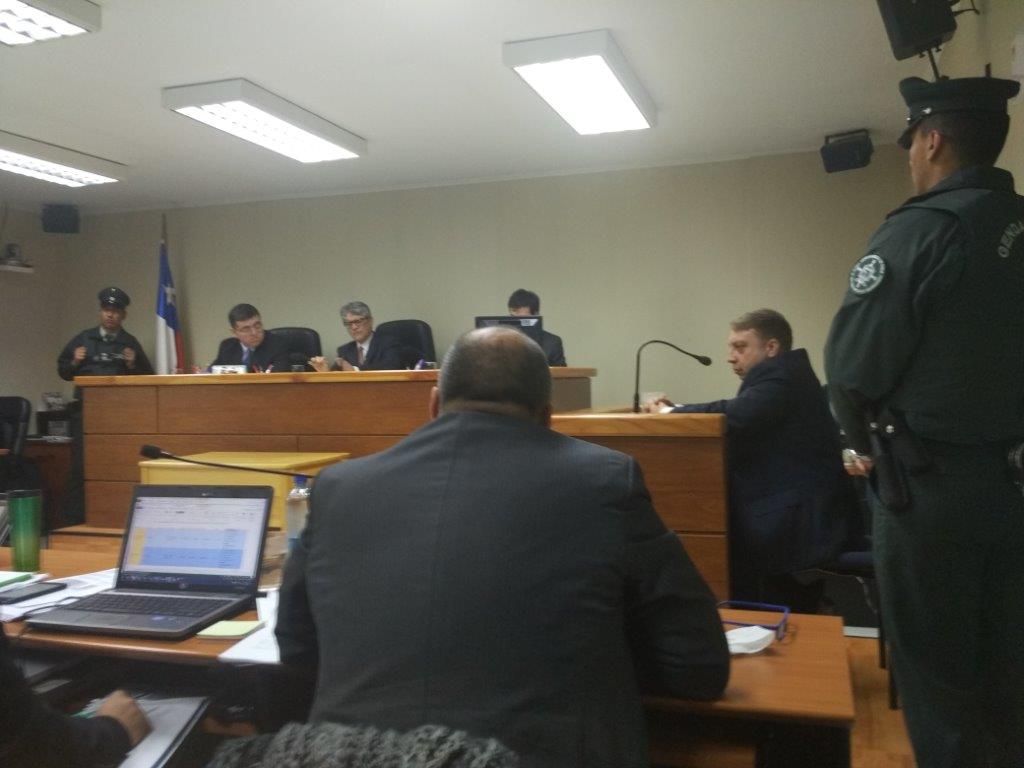 Mauricio Ortega declaró durante tres horas ante el Tribunal Oral de Coyhaique.