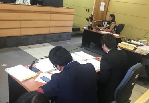Defensores de Copiapó en Tribunal de Garantía de la capital de la región de Atacama.