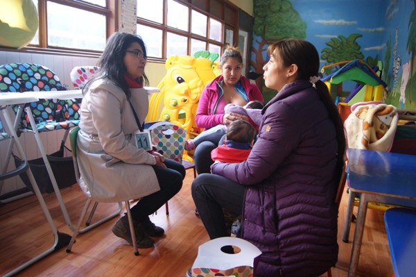 En la sección femenina de la unidad penal de Valdivia habitan tres mujeres con sus pequeños 