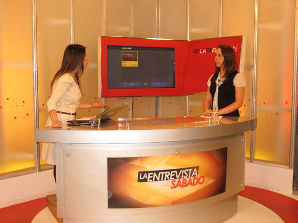 La Defensora Regional de La Araucanía, Bárbara Katz, durante la entrevista que concedió al programa "La entrevista del sábado".