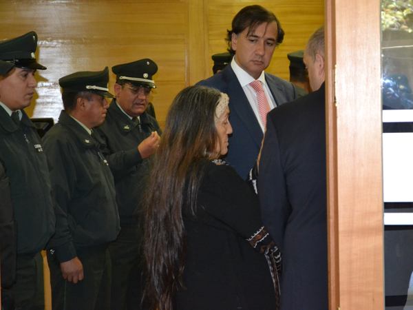 En total, ocho fueron las personas detenidas en el Centro de Justicia de Temuco.