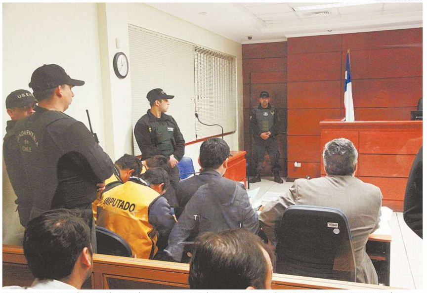 Con fuertes medidas de seguridad se desarrolló audiencia en Tribunal de Garantía de Antofagasta.