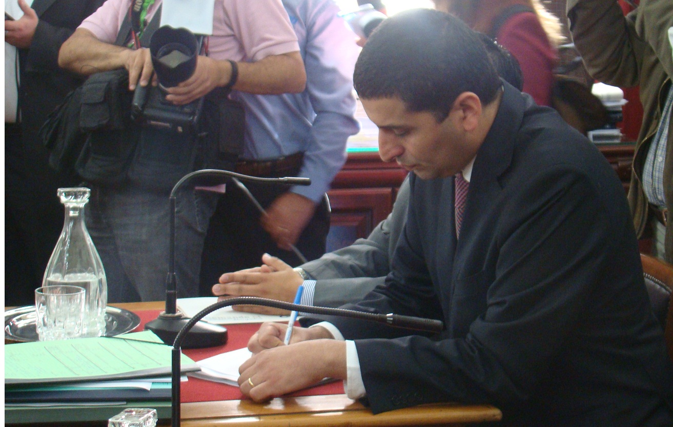 El abogado Octavio Sufán, de la Unidad de Corte de la DRMN, alegó ante la Quinta Sala de la Corte de Apelaciones.