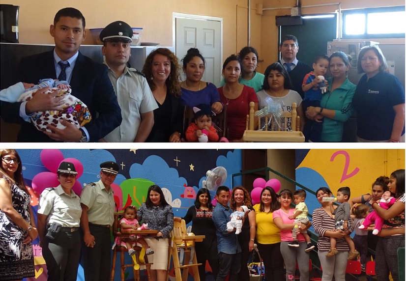 En Tocopilla y Antofagasta las internas madres de las secciones de lactantes recibieron agradecidas la donación de los internos del CCPC Nudo Uribe.