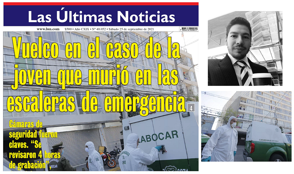 Las Últimas Noticias publicó en portada la inocencia de detective en el caso de una joven fallecida en Independencia.