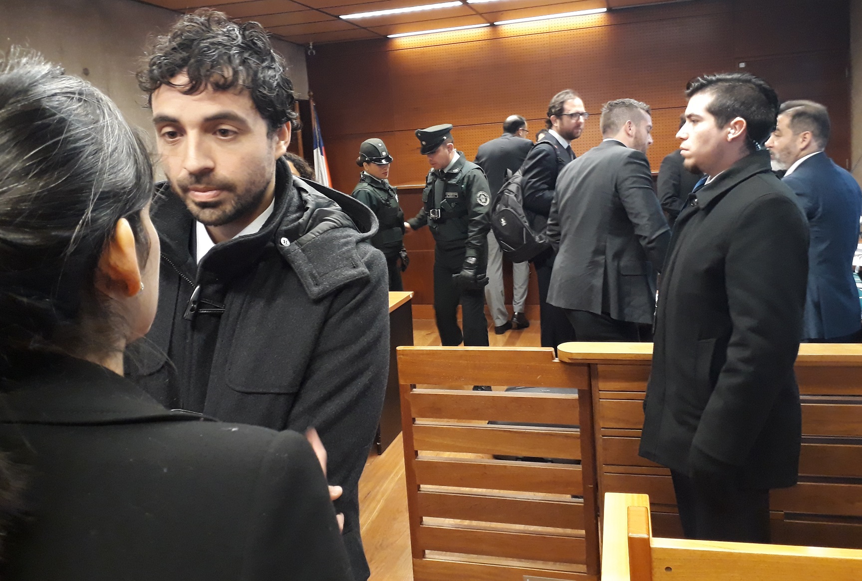 El defensor público Matías Canales tras audiencia de Cautela de Garantías por agresiones a imputados ecuatorianos en penal Santiago I