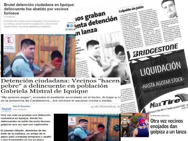 El nuevo caso de violenta “detención ciudadana” motivó una profusa difusión en los medios.