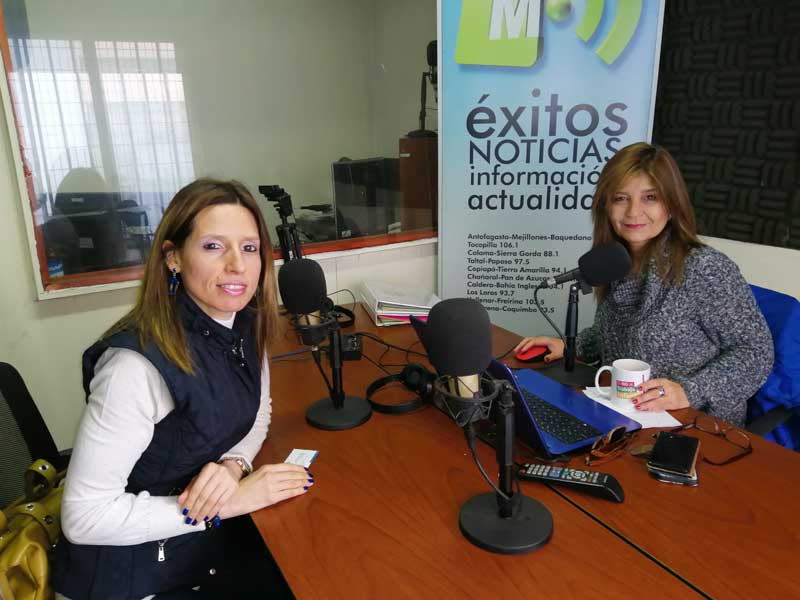 Golda Barrientos conversó con Patricia Palma, conductora del programa “En sintonía” de Radio Madero FM.