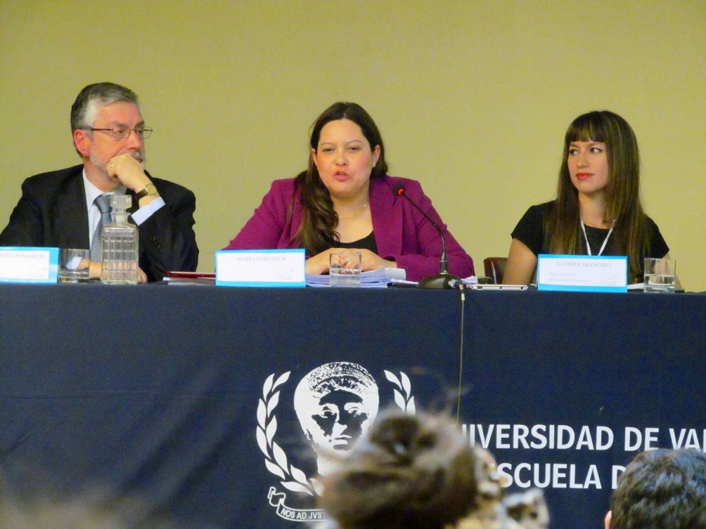 La defensora pública María Celeste Jimenez expuso en un seminario realizado en Valparaíso.