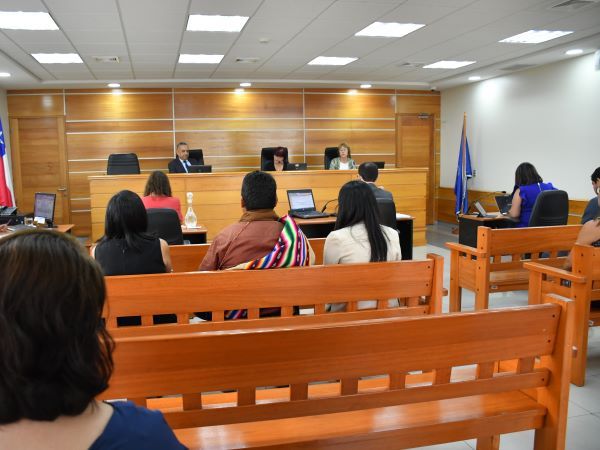 La audiencia de este martes 22 en la Corte de Apelaciones de Iquique. 