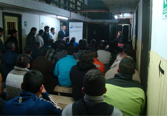 Un amplio interés y una entusiasta participación tuvo el diálogo participativo entre los internos del penal de la comuna de San Carlos.