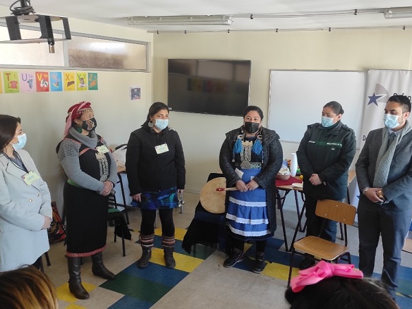 Mujeres del Colectivo de Pueblos Originarios, entregaron mensaje a cada una de las internas de origen mapuche.