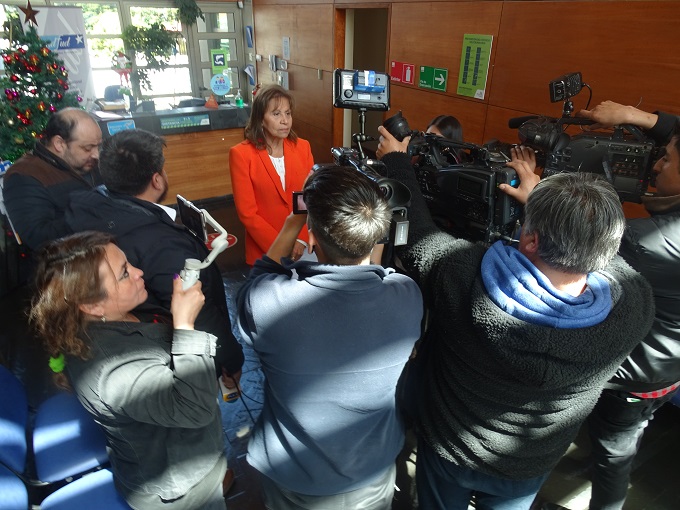 Al encuentro asistieron periodistas de todos los medios  que cubren el sector justicia en Punta Arenas.