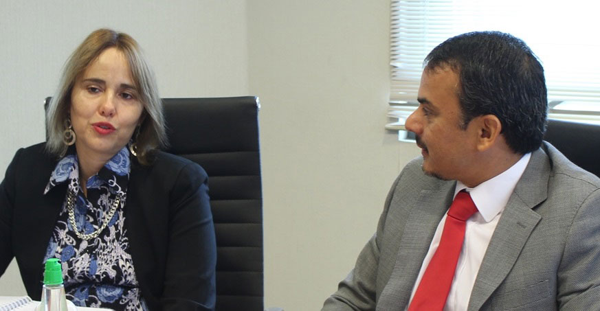 Inés Rojas, Defensora Regional de Coquimbo y Álvaro Lara Director Ejecutivo de la Fiscalía en esta región