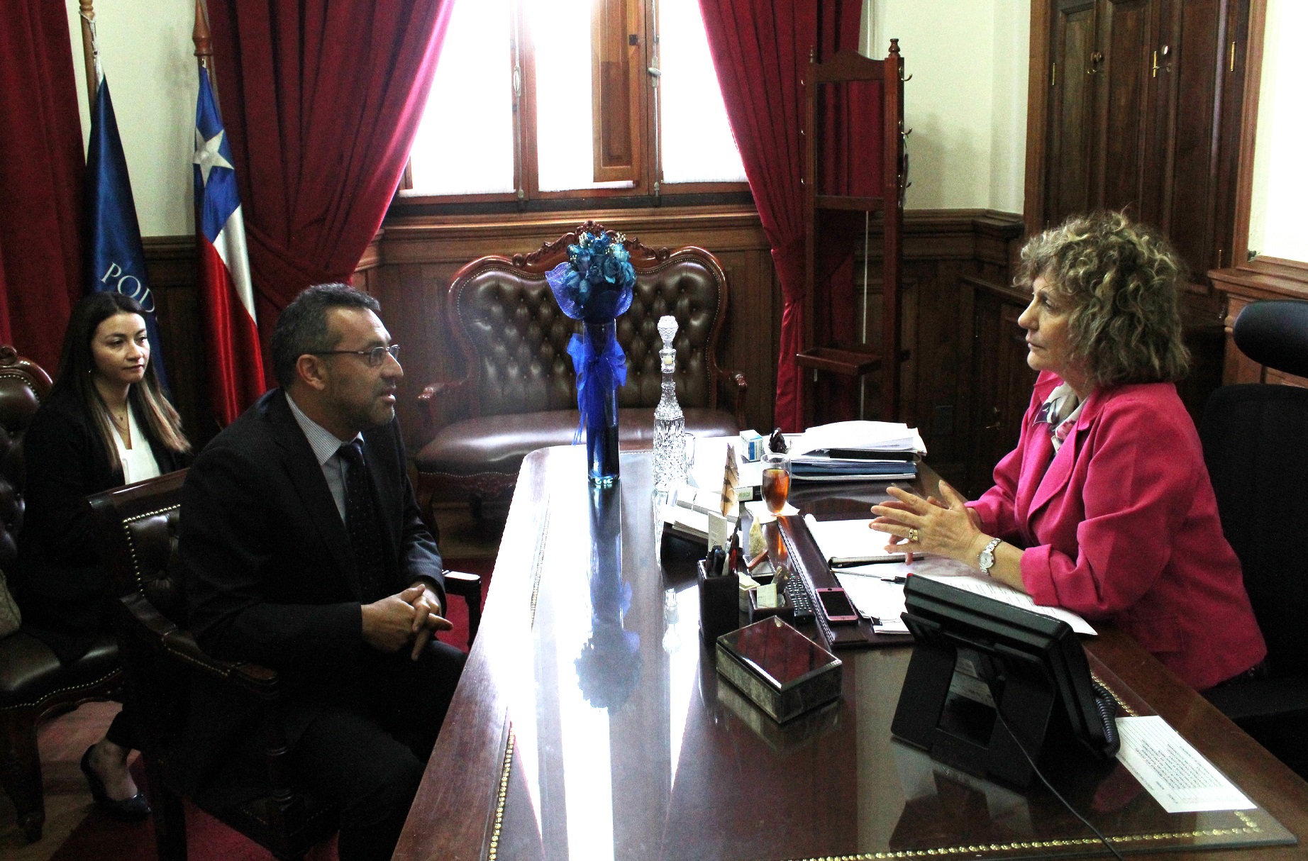 El Defensor Regional Carlos Mora y la abogada Andrea Quinteros se reunieron con la nueva presidenta de la Corte de Apelaciones de Santiago.