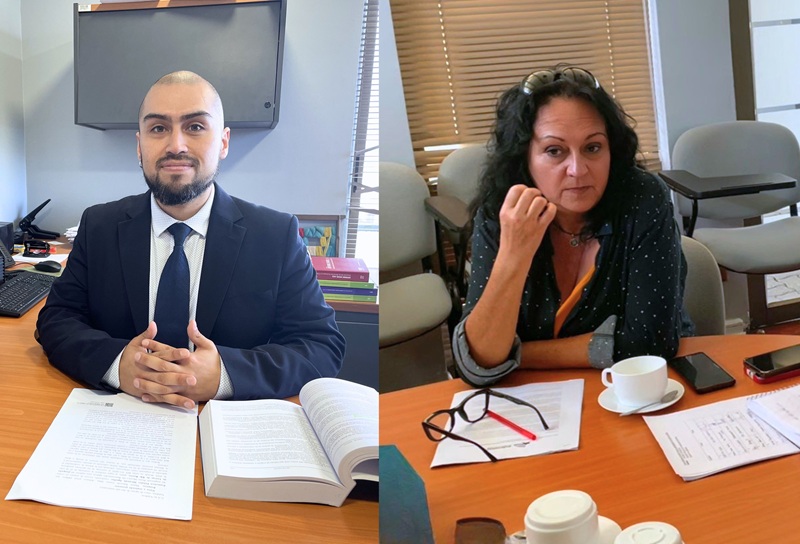 Los directivos destacaron el trabajo multidisciplinario del defensor p&uacute;blico Felipe Alvarez y la trabajadora social Lorena Favereau. 