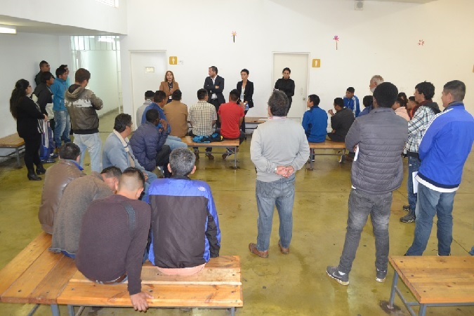 La Defensora Regional dirigió la primera charla a los condenados de los módulos 55 y 56 del penal de La Serena.