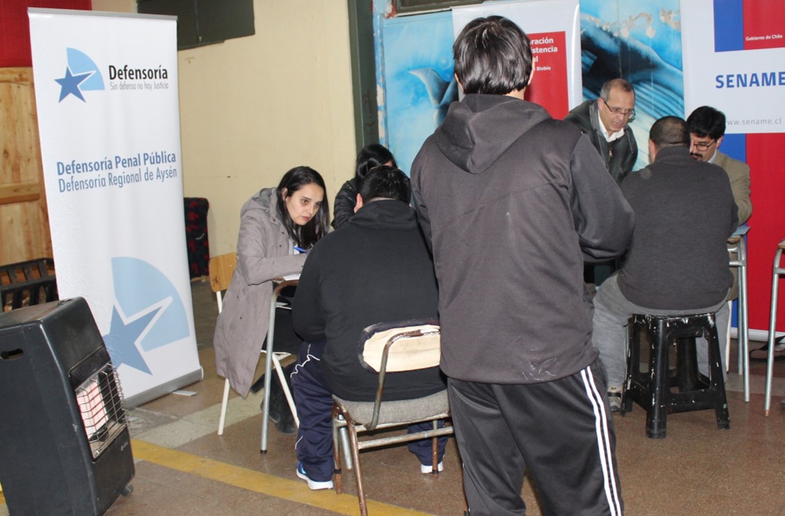 Diversas consultas recibieron las profesionales del programa de defensa penitenciaria de Aysén.
