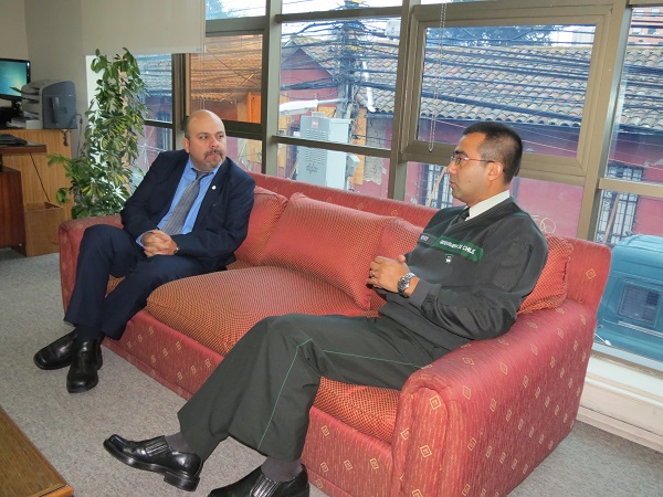 Una extensa reunión sostuvo el Defensor Regional del Maule, José Luis Craig, con el director regional de Gendarmería.