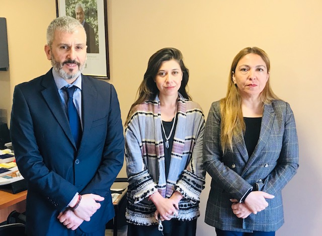 El Defensor Regional de Atacama, Raúl Palma; la diputada Daniella Cicardini y la jefa (S) de Estudios, Violeta Villalobos.