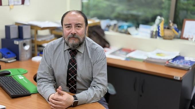 H&eacute;ctor Mart&iacute;nez D&iacute;az, periodista de la Defensoria Regional de Magallanes.