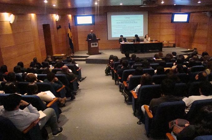 El seminario se realizó en el auditorio de EmpreUdeC, ubicado en el campus Concepción de la universidad penquista.