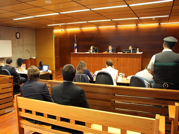 Las audiencias en el Centro de Justicia de Santiago fueron uno de los locaciones visitadas por el juez trasandino.