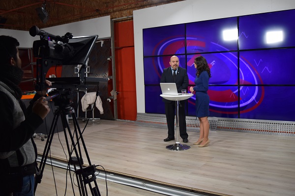 José Luis Craig fue entrevistado en distintos medios locales. En la imagen, en TVMaule.