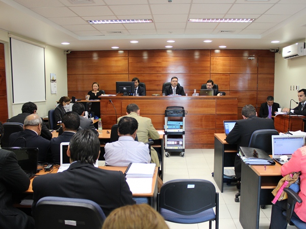 En el contrainterrogatorio de la defensa al testigo -inspector de la Brigada de Lavado de activos- en la audiencia del 'caso municipalidad de Arica'.