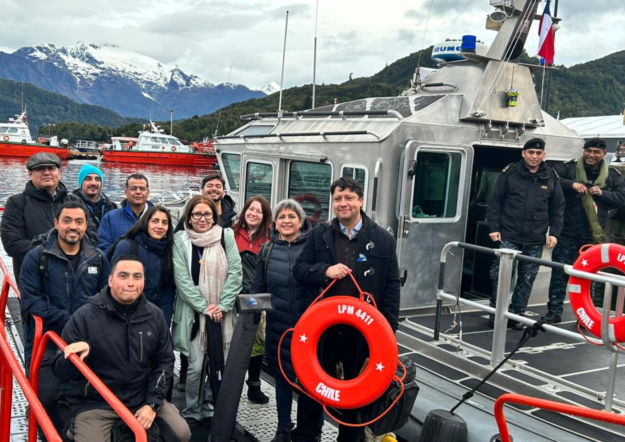 Funcionarios de la Defensor&iacute;a Regional de Ays&eacute;n se sumaron al trabajo en terreno en Islas Huichas.