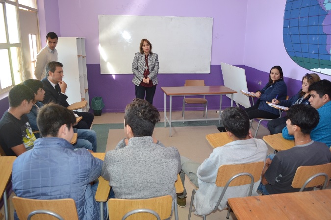 Los profesionales de la DPP se reunieron con los jóvenes en la escuela del CIP de La Serena.