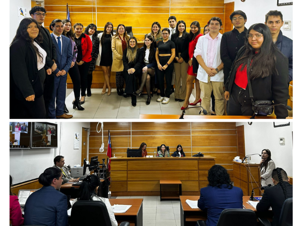 Jornada de simulación de juicio oral realizada en el Tribunal Oral en lo Penal de Iquique