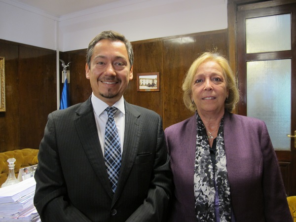 En el encuentro, Pérez y Repetto conversaron sobre la licitación de defensa penal y penitenciaria.