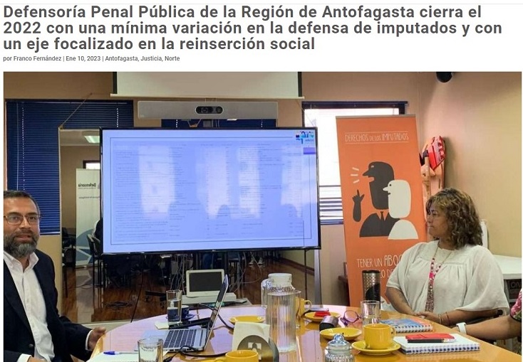 La radio "Madero FM", una emisora local de Antofagasta, destacó las cifras 2022 de la Defensorí­a Regional. 