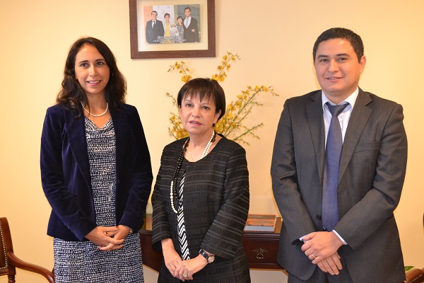 Bárbara Katz, la nueva presidenta de la Corte de Temuco y el jefe de Estudios de la Defensoría Regional, Mario Quezada.