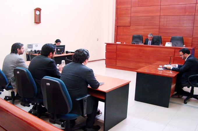 El ministro Renato Campos dirigió la audiencia en que se leyó la resolución que reincorporó la prueba excluida.