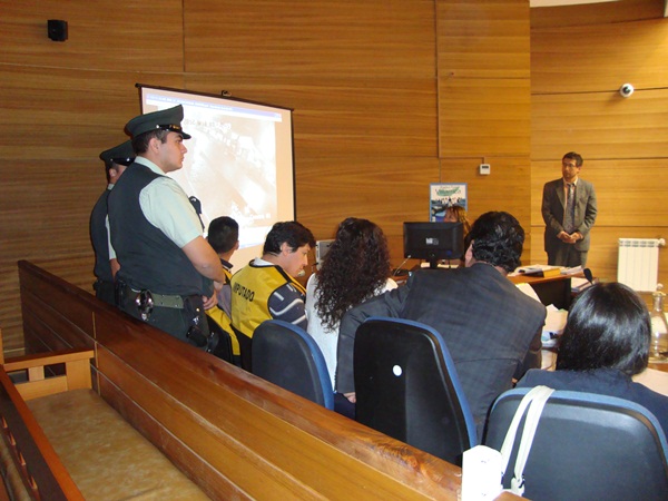 En juicio oral en Tribunal de Villarrica el defensor penal Rigoberto Ortiz
