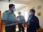 El Prefecto de Antofagasta Walter Siefert agradeció al Defensor Regional (S) el material entregado