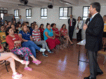 Defensor Nacional Andrés Mahnke en Cárcel de San Miguel por Día Internacional de la Mujer