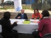 El jefe de la Unidad de Estudios de la DPP de Valparaíso, Carlos Henríquez, y la asistente social Carol González atendieron el módulo institucional.