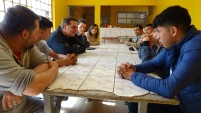 Los jóvenes del CIP CRC de Antofagasta junto al Padre Felipe Berrios sj
