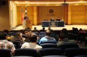 La actividad se realizó en el campus Las Tres Pascualas de Concepción, donde expuso el Defensor Regional.