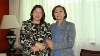 La Defensora Regional  de Antofagasta Loreto Flores Tapia visitó a la Presidenta de la Corte de Apelaciones, Laura Soto Torrealba.