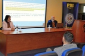La charla se realiz&oacute; en el auditorio de la PDI