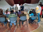 Las 19 imputadas internas en el penal de Chillán participaron activamente en el diálogo con los defensores públicos.