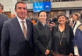La Defensora Nacional ayer, junto al ministro de Justicia y Derechos Humanos y la presidenta de la Corte Suprema.